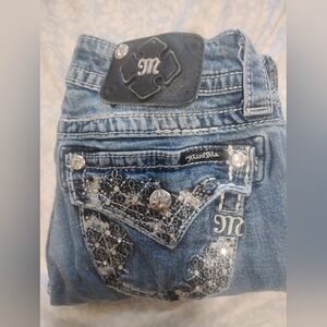 Embellished Blue Jeans